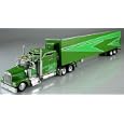 Green Kenworth Tractor with Reefer Trailer