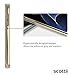 Galaxy S7 Case, Scottii [Luxurii Clear] Case, Galaxy S7 [Scratch Resistant] (Crystal Clear/Champagne Gold)