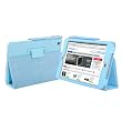 TeckNet New iPad Mini Premium Folio Leather Case / Cover and Flip Stand With Built-in Magnet for Sleep/Wake Feature + Screen Protector & 2-in-1 Capacitive Stylus & Ink Pen - Sky Blue