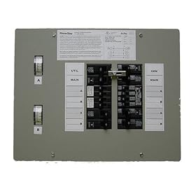 GenTran 60 Amp 12-Circuit Transfer Switch for up to 15,000-Watt Generators #601210 by GenTran