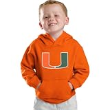 Miami Hurricanes Kids 4-7 Orange adidas Tackle Twill Hooded Sweatshirt