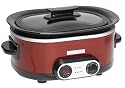 KitchenAid KSC700GC 7-Quart Slow Cooker, Gloss Cinnamon Red