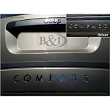 07 08 09 2010 Jeep Compass Chrome Letters Insert by BDTrims Chrome Letters