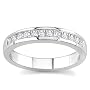 14k White Gold or Yellow Gold Princess-Cut Diamond Band (H/I1, 1/2 ct. tw.)