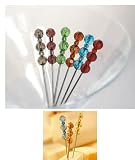 Set of 6 Classic Dark Party Picks
