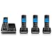 BT Inspire 1500 Quad Digital Cordless Phone with Answer Machine - Black