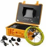 130 ft Sewer Drain Pipe Color Camera Video System DVR w/ 512Hz Transmitter