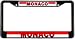 Monaco Monegasque Flag Black License Plate Frame Metal Holder