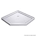 DreamLine SlimLine 40 in. D x 40 in. W x 2 3/4 in. H Corner Drain Neo-Angle Shower Base in White, DLT-2040400
