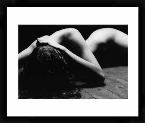 Produkt-Bild: Bild mit Rahmen: Alain Daussin, "Repose II", 60 x 50 - Aluminium Basic M: Schwarz matt