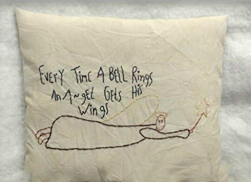 Christmas Angel Stitchery Pillow Tuck
