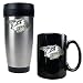Nashville Predators NHL Stainless Steel Travel Tumbler & Black Ceramic Mug Set - Primary Logo by Great American Products
