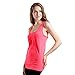 Semath Women's Fitness Workout Vest Tanks Cami Soft Racerback Loose Tank Top, 4 Pack/Acid Blue/Shocking Pink/Dark Blue/Black White, X-Large