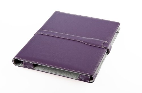 M-Edge Executive Leather Kindle DX Jacket (Fits 9.7 Display, Latest Generation Kindle DX), Pebbled Purple