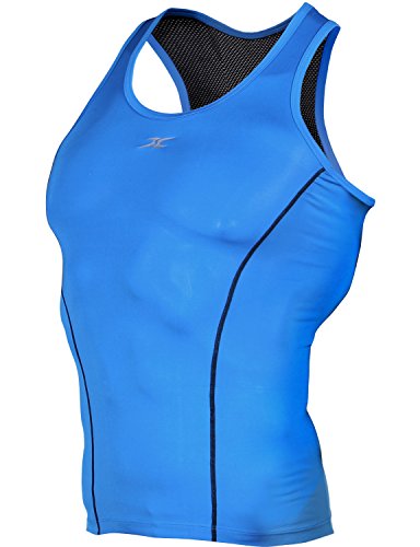 Haslra 4-Way Stretch Compression Muscle Sleeveless T-Shirt