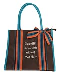 Manual 13-1/2 by 14-Inch Tote Bag, No Outfit is Complete without Cat Hair
