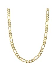 14 Karat Yellow Gold Filled 4.35mm Figaro Link Necklace (24 inch)