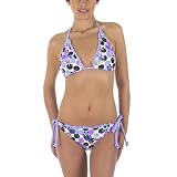 Mossimo Black: Dot and Floral Swimwear - Lavender