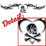 Youth Hoody (Hooded Sweatshirt) : Pirate Tribal Tattoo with Skull and Crossbones
