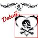 Youth Hoody (Hooded Sweatshirt) : Pirate Tribal Tattoo with Skull and Crossbones