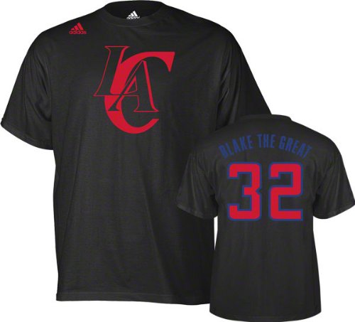 NBA Men's Los Angeles Clippers Blake Griffin Black Nickname Tee Shirt (Black, Large )