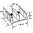 Prime Line Prod. 191680 Shower Door Bottom Guide