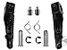 Tengchang Front Footrests Foot pegs for Kawasaki ZX-6R 2003-2012 ZX-10R 2004-2012 ZX-9R 1998 Z1000 2007-2013 ZX636 2003-2006 Black