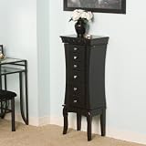 Espresso Contemporary Jewelry Armoire