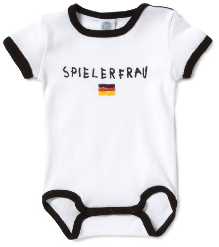 Sanetta Body  321053 1/2 Arm m.Motiv FR 321053 Baby – Mädchen Babybekleidung/Unterwäsche/Bodys, Gr.   104, Weiß (weiss 10)