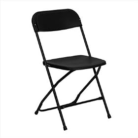 Premium Black Plastic Folding Chair [HF-MC700-GG]
