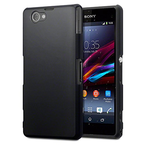 Terrapin Hybrid Rubberized Back Cover Hard Case for Sony Xperia Z1 Compact (Solid Black) Terrapin Hybrid Rubberized Back Cover Hard Case for Sony Xperia Z1 Compact (Solid Black)