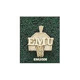 Eastern Michigan Univ Emu Backboard Charm/Pendant -14K/10K, Stainless Steel or Gold Plated