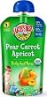 Earth's Best Puree Pear Carrot Apricot, 4.2-Ounce (Pack of 12)