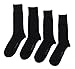 Calvin Klein Men's 4-pack Solid Ribbed Dress Socks