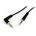StarTech.com 1 foot Slim 3.5mm to Right Angle Stereo Audio Cable - M/M