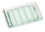Primal Elements Glass Soap Dish, Glass, 6-Ounce Cellophane (Pack of 2)