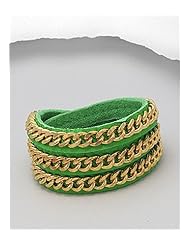 Leather Bracelet In White Base