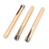 uxcell　マーブルホールソー　穴鋸　花崗岩タイル　直径8mm　コッパートーン　3個