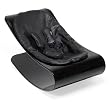 Bloom Coco Plexistyle Baby Lounger with Seat Pad, Black Frame, Pad Midnight Black