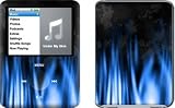 Flaming Blue Design Protective Decal Skin Sticker for Apple iPod nano 3G (3rd Generation) 4GB/ 8GB Player