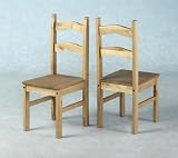 from CENTURION PINE 07779 270996 SET OF 4 X CORONA DISTRESSED PINE DINING CHAIRS FROM CENTURION PINE