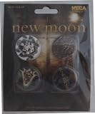 Twilight Saga: New Moon 4 Piece Button Set (Different Crests)
