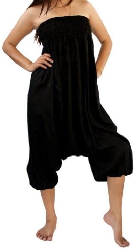 Treasures of Thailand Rayon Aladdin Harem Pants Maternity Romper Jumpsuit