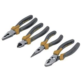 Titan 18404 4-Piece Plier Set With TPR Grips by Star Asia-USA LLC Titan Tools
