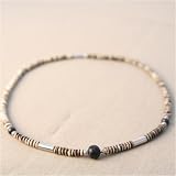 Urban Boundaries - Urban Boundaries "Heritage Bean" Wood & Metal Necklace (18", Metal Closure)