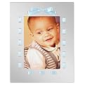 Simple Satins Frame - Shiny Silver/ Blue (4x6")