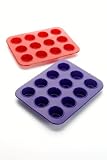Review Eddingtons Ltd (First Order Account) 3369 / Silicone 12 Cup Standard Muffin Pan, Red (32.2 x 24.2 x 3cm)