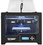 FlashForge 3d Printer Creator Pro, Metal Frame Structure, Acrylic Covers, Optimized Build Platform, Dual Extruder W/2 Spools, Works with ABS and PLA