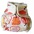 Sckoon Organic Cotton Baby Cloth Diaper Red Pear Small