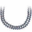 72 Inches 8.0mm-8.5mm Freshwater Black Pearls. Cultured Freshwater Black Pearl Necklace